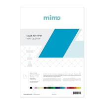 Papel Color Pop A4 180G ul Água Mimo 25 Unidades