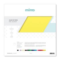 Papel Color Pop Amarelo Canarinho Mimo 30,5x30,5cm 180g 25 Folhas - 05615 Papel Color Pop Amarelo Canarinho Mimo 30,5x30,5cm 180g 25 Folhas - 05615
