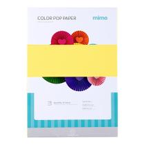 Papel Color Pop Amarelo Canarinho Mimo - A4 - 180 gr - 25 unds Papel Color Pop Amarelo Canarinho Mimo - A4 - 180 gr - 25 unds