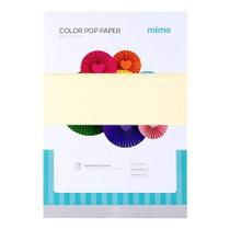 Papel Color Pop Amarelo Candy Mimo - A4 - 180 gr - 25 unds