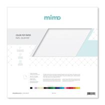 Papel Color Pop Branco Puro - 30,5X30,5Cm - 180G - 25 Folhas - Mimo