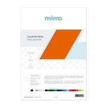Papel Color Pop Laranja Puro Mimo - A4 - 180 gr - 25 unds