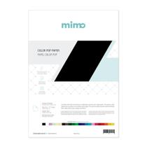 Papel Color Pop Preto Absoluto Mimo - A4 - 180 gr - 25 unds