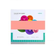 Papel Color Pop Rosa Chiclete Fluorescente Mimo - 30,5 x 30,5 cm - 180 g - 25 fls