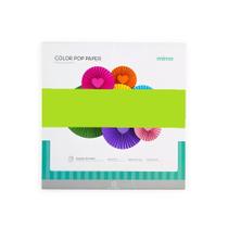 Papel Color Pop Verde Fluorescente Mimo - 30,5 x 30,5 cm - 180 g - 25 fls