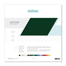 Papel Color Pop Verde Oliva - 30,5X30,5Cm - 180G - 25 Folhas - Mimo