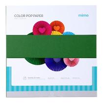 Papel Color Pop Verde Oliva Mimo - 30,5 x 30,5 cm - 180 gr - 25 unds Papel Color Pop Verde Oliva Mimo - 30,5 x 30,5 cm - 180 gr - 25 unds