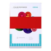 Papel Color Pop Vermelho Carmim Mimo - A4 - 180 gr - 25 unds