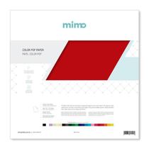 Papel Color Pop Vermelho Puro - 30,5X30,5Cm - 180G 25 Folhas - Mimo