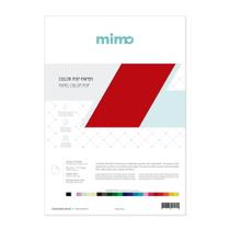 Papel Color Pop Vermelho Puro Mimo - A4 - 180 gr - 25 unds