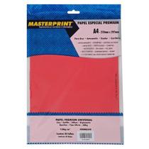 Papel Color Sulfite Liso Offset 120g A4 50 Fls Masterprint Cor Vermelho