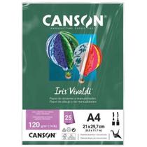 Papel Color Vivaldi A4 120G Verde Escuro Com 25 Folhas - Can Papel Color Vivaldi A4 120G Verde Escuro Com 25 Folhas - Can