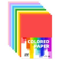 Papel colorido A4 AIMI com 10 cores sortidas para artesanato Papel colorido A4 AIMI com 10 cores sortidas para artesanato