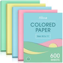 Papel colorido Alitte 8,5 x 11 - pacote com 600 folhas tamanho carta
