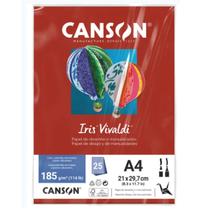 Papel Colorido Canson Iris Vivaldi A4 185g 25fls