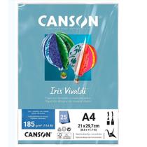 Papel Colorido Canson Iris Vivaldi A4 185g 25fls