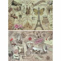 Papel com Estampa Paris Vintage Ref 5102