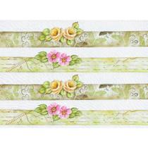 Papel com Estampa Pintura Floral Ref 5122