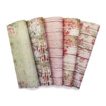 Papel Com Estampa Tex Papel Coleção Delicate Flowers Ref C43