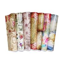 Papel Com Estampa Tex Papel Coleção Fancy Flowers Ref C11