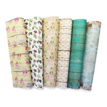 Papel Com Estampa Tex Papel Coleção Garden Ref C44