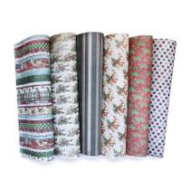 Papel Com Estampa Tex Papel Coleção Natal Ref C50