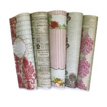 Papel Com Estampa Tex Papel Coleção Vintage Journal Ref C54 Papel Com Estampa Tex Papel Coleção Vintage Journal Ref C54