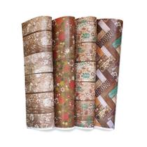 Papel Com Estampa Tex Papel Coleção Wood & Flowers Ref C28