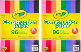 Papel Construcción Crayola 96 Hojas, Paquete de 2, 22x30 cm Papel Construcción Crayola 96 Hojas, Paquete de 2, 22x30 cm