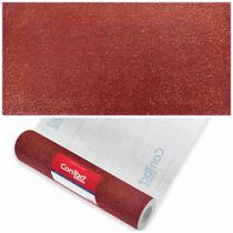 Papel Cont-Tact Brand 45cm x 10m Glitter Vermelho