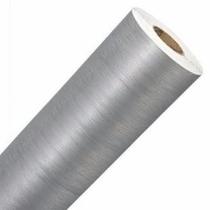 Papel Contact Adesivado Lavável Aço Escovado Prata 10m Papel Contact Adesivado Lavável Aço Escovado Prata 10m