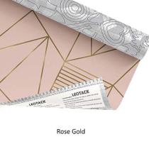 Papel Contact Adesivo Estampado Geométrico Rose Gold 45cm x 1