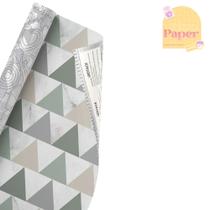 Papel Contact Adesivo LEOTACK Estampado TRIANGULOS 45cm x 1m