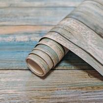 Papel Contact Blue Rustic Wood Waeutunly 45 x 300 cm