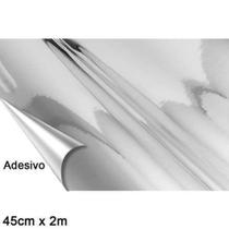 Papel contact met 45cmx2m 100716c/2 met. aluminio un