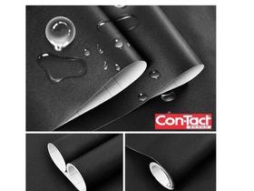 Papel Contact Preto Fosco 10m x 45cm Vinil Adesivo para envelopar, encapar, cobrir etc.