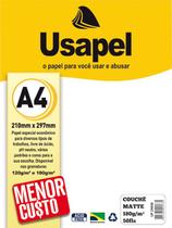 Papel Couche Fosco Usapel A4 180g Pacote Com 50 Folhas Papel Couche Fosco Usapel A4 180g Pacote Com 50 Folhas