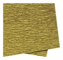 Papel Crepom Italiano Dourado Ouro Impermeavel 10 Un 48cmx2m