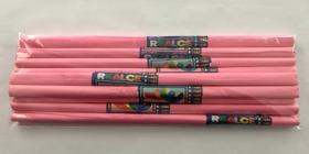Papel Crepom Rosa Claro Millennial com 10 unidades