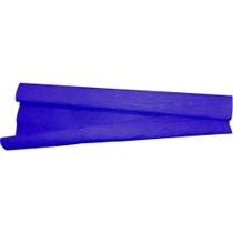 Papel Crepon Super Crepe 48CMX2,50M Liso Azul Escuro