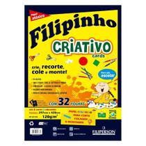 Papel Criativo A3 Filiperson Filipinho 120g 8 Cores 32 Folhas Papel Criativo A3 Filiperson Filipinho 120g 8 Cores 32 Folhas