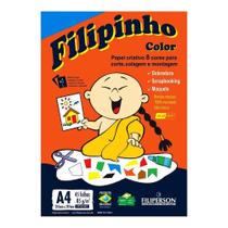 Papel Criativo A4 Filiperson Filipinho 85g 8 Cores 45 Folhas Papel Criativo A4 Filiperson Filipinho 85g 8 Cores 45 Folhas
