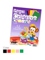 Papel Criativo Camurça 20 folhas A4 Colorido Volta as Aulas