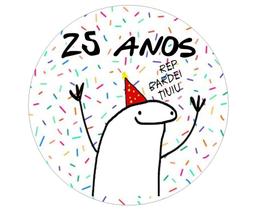 Papel De Arroz Bento Cake Flork Meme 25 Anos vinte e cinco