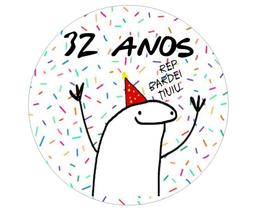 Papel De Arroz Bento Cake Flork Meme 32 Anos trinta e dois