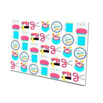 Papel De Arroz comestível Para Pirulito De Cristal Biscoito Pão De Mel bolacha mini bolo 3,8 cm 35 unidades aniversári