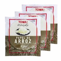 Papel De Arroz Tailandes Spring Rolls 340g Towa (Kit com 3) Papel De Arroz Tailandes Spring Rolls 340g Towa (Kit com 3)