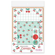 Papel de carta Cereja - Fina Ideia
