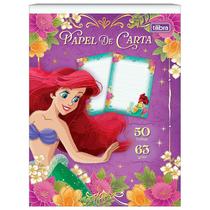 Papel de carta decorado Princesas Disney Tilibra 50 folhas 17,7x24 Papel de carta decorado Princesas Disney Tilibra 50 folhas 17,7x24