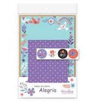 Papel de carta - Embalagem com 4 unidades - Alegria - Fina Idéia Papel de carta - Embalagem com 4 unidades - Alegria - Fina Idéia